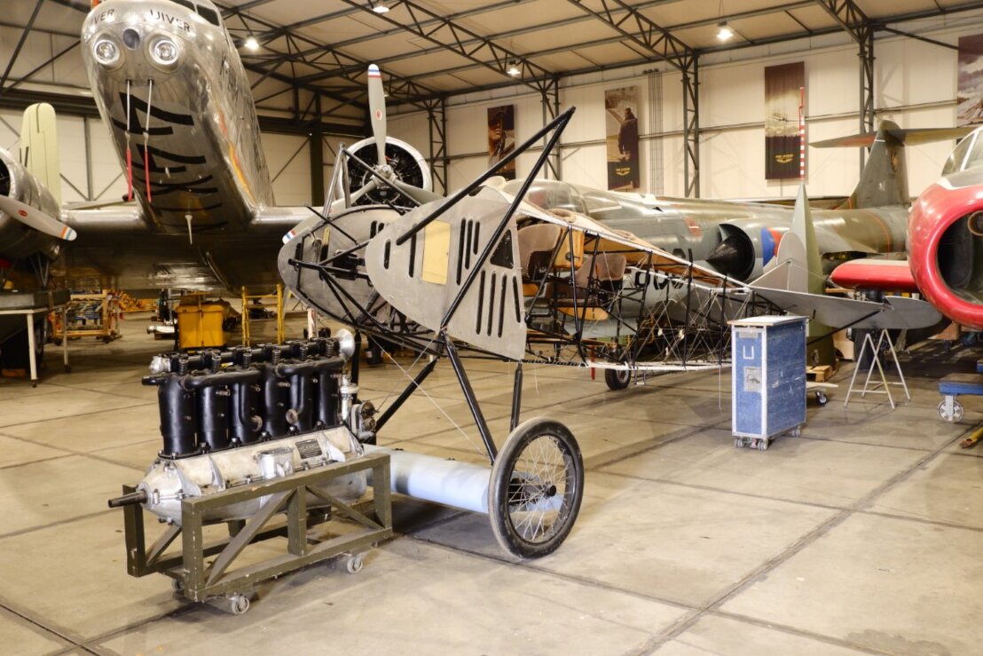 The Fokker D.VII replica from the Aviodrome as it was on display in 2020.