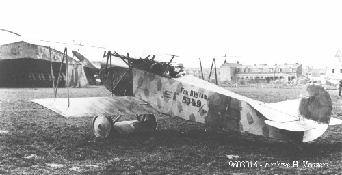 Captured D.VII with overpainted German markings