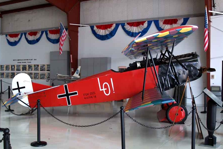 Fokker D.VII replica at the Cavanaugh Flight Museum (picture: http://highroad.smugmug.com)