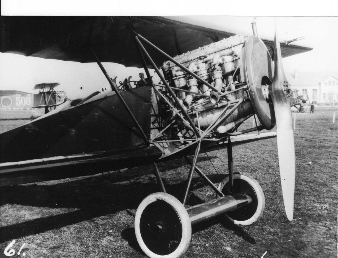 LA-KNIL Fokker D.VII showing the Puma engine