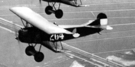 LVA Fokker D.VII '264' in flight as part of the Five fingers at one hand